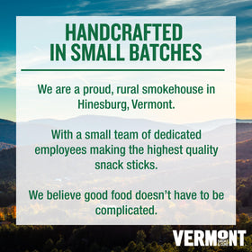Antibiotic-free Vermont Smoke & Cure meat snack sticks