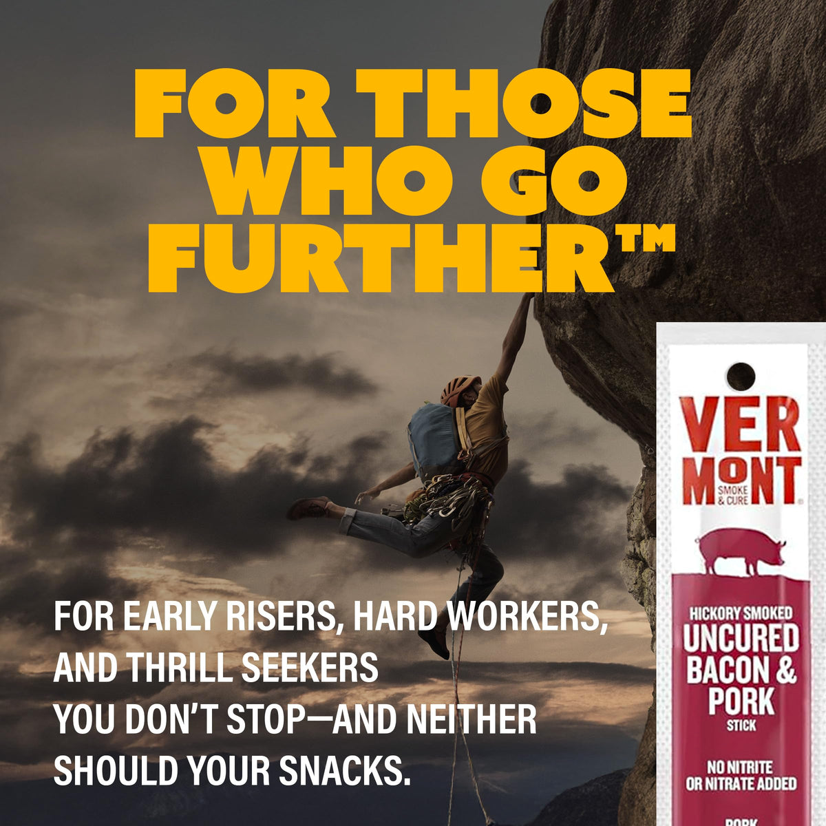 Vermont Smoke & Cure hickory-smoked bacon sticks close-up highlighting rich flavor.