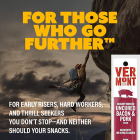 Vermont Smoke & Cure hickory-smoked bacon sticks close-up highlighting rich flavor.