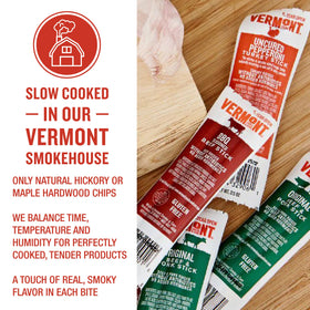 Lunchbox-friendly Vermont Smoke & Cure sticks ready for active kids