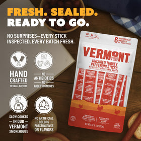 Vermont Smoke & Cure sealed freshness, long-lasting flavor for busy days.