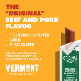 Vermont Smoke & Cure sealed freshness pack highlighting long-lasting snack without refrigeration