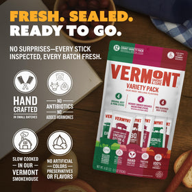 Vermont Smoke & Cure uncured bacon pork stick, savory aroma and texture.