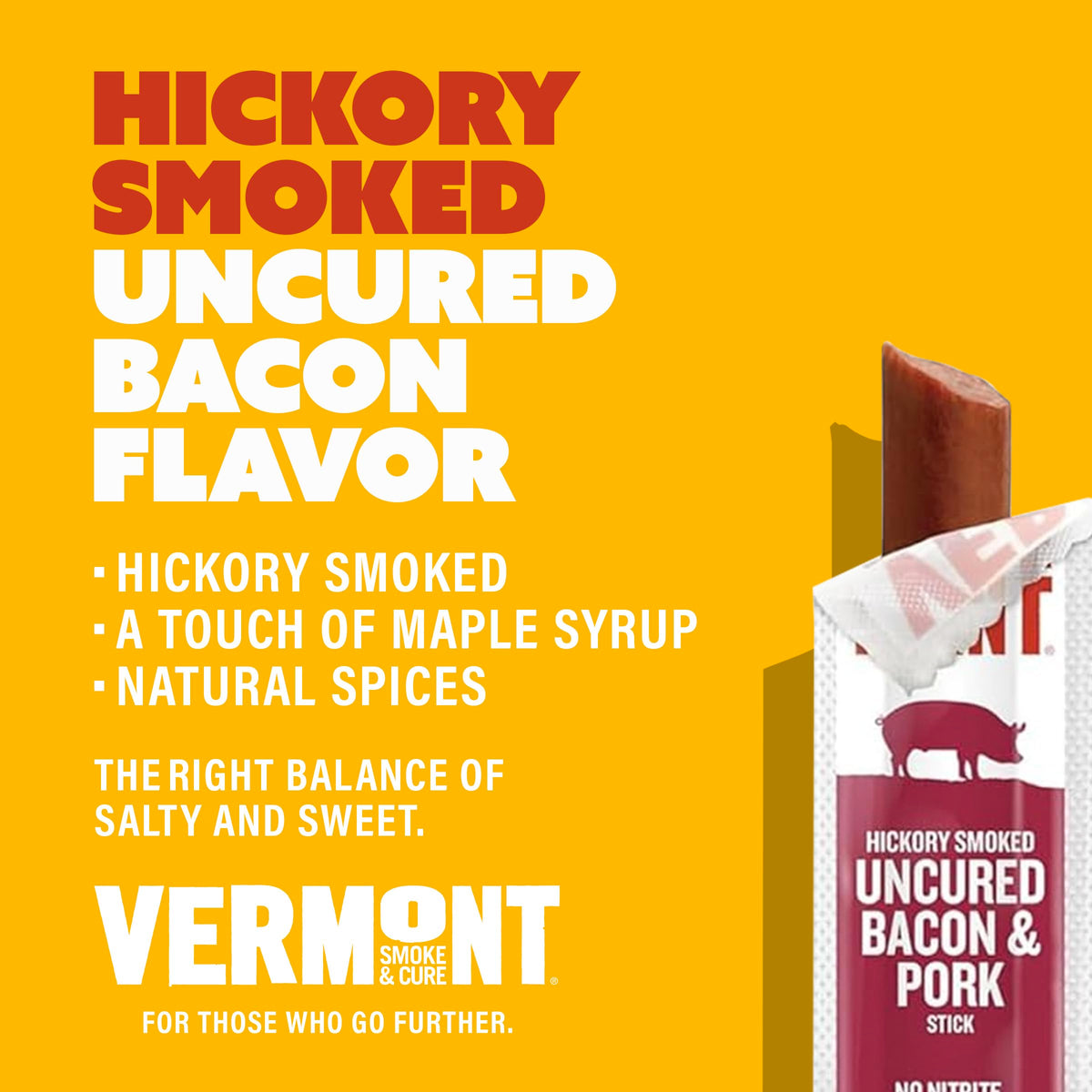 Vermont Smoke & Cure uncured bacon sticks packaging shows gluten-free promise.