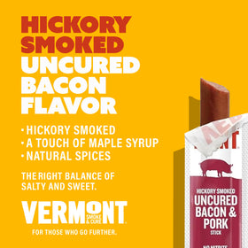 Vermont Smoke & Cure uncured bacon sticks packaging shows gluten-free promise.