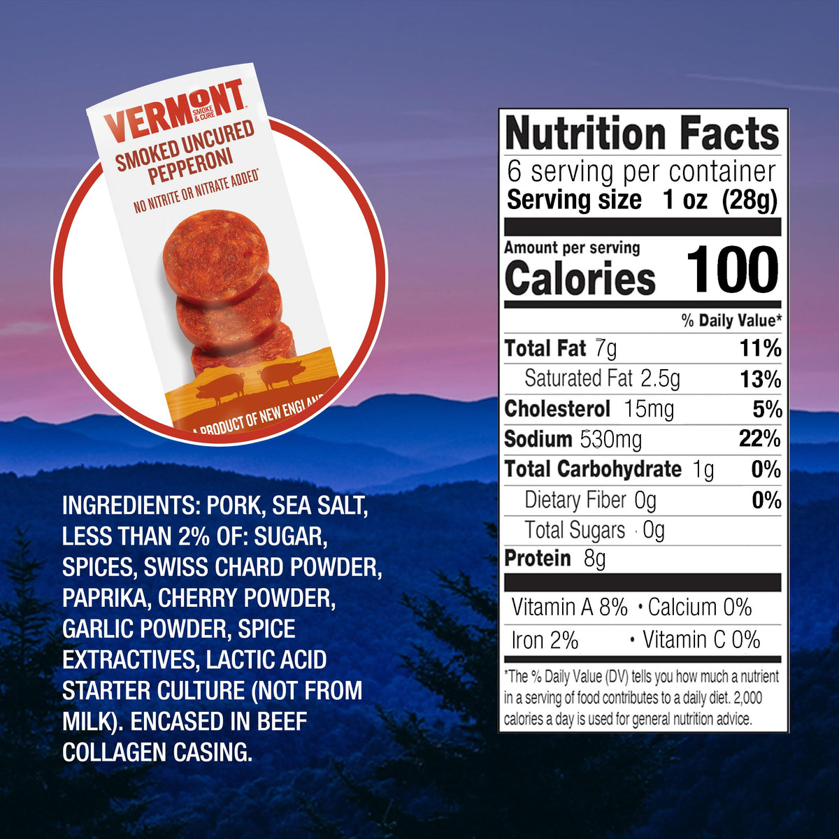 Vermont Smoke & Cure pepperoni on pizza delivers crispy cups and rich taste