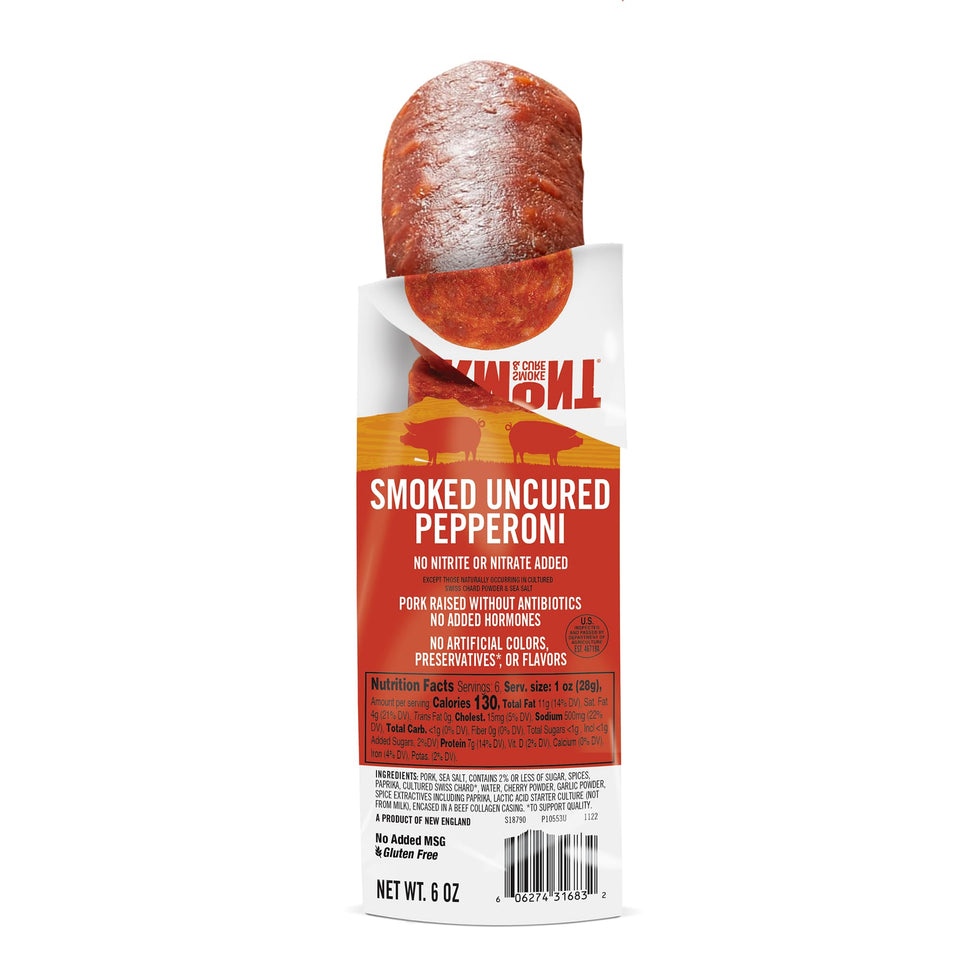 Vermont Smoke & Cure uncured pepperoni slices for flavorful snacking