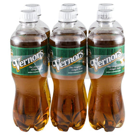 Vernors Ginger Soda Ale bottle pour, crisp ginger flavor for a refreshing sip