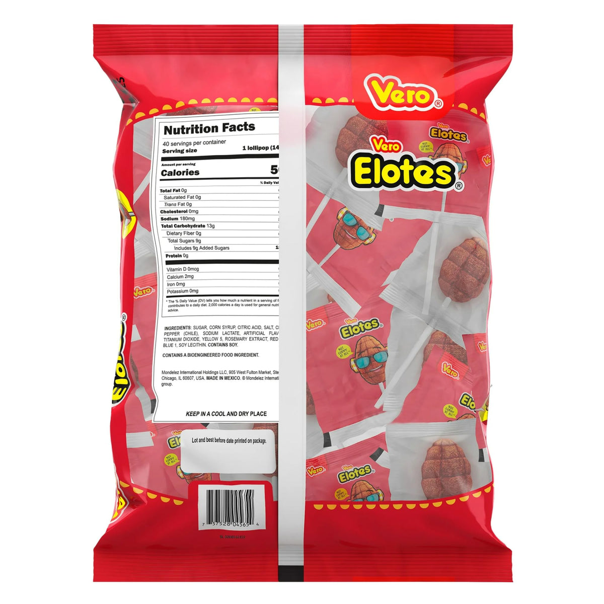 Vero Elotes Paletas in display-pack for party and gifts