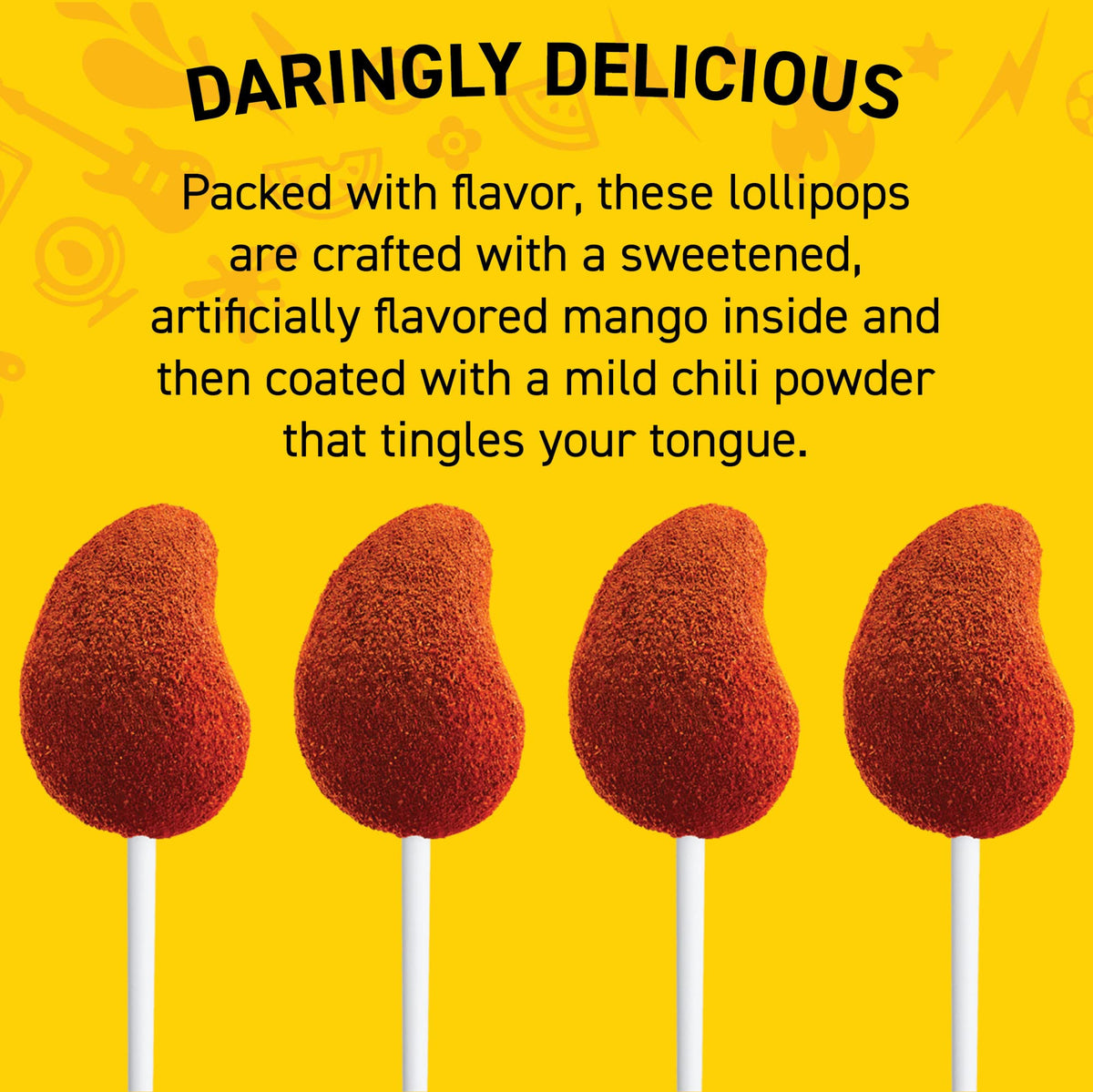 Vero Mango Lollipops packaged bag ready for sharing.