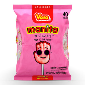 Vero Manita Paletas strawberry-cherry pops with vibrant color and inviting flavor for snacking