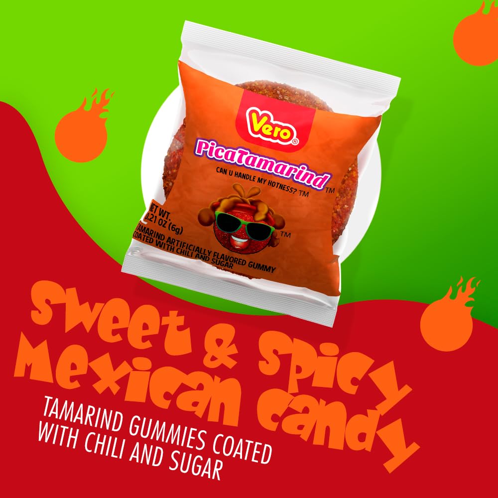 Individually wrapped gummies in bright packaging.