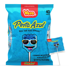Vero Pintazul blue-tongue lollipop pack adds fun to parties