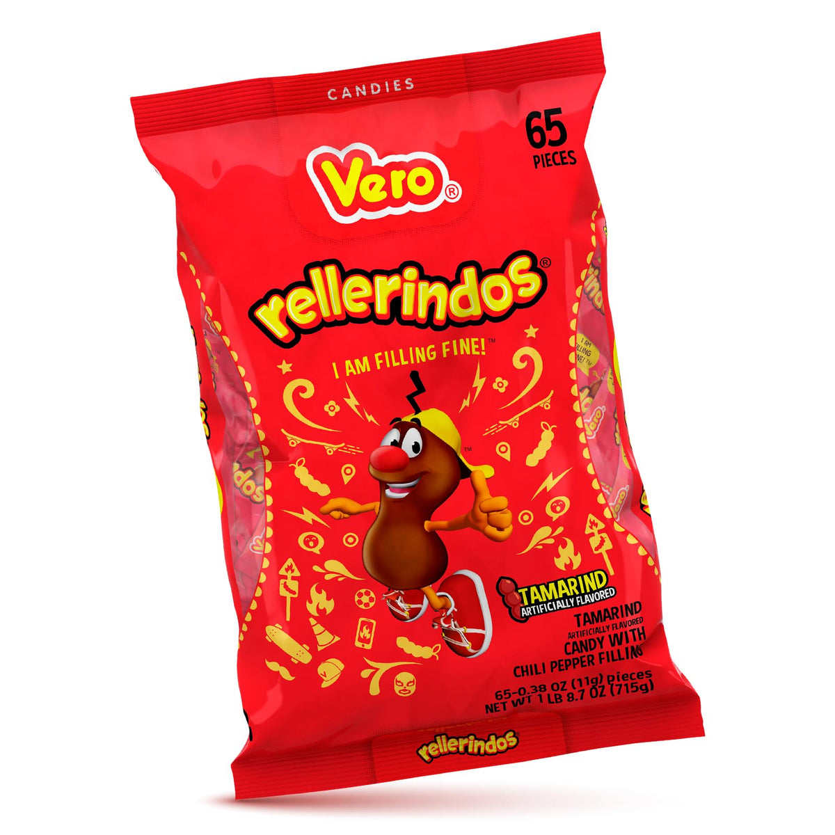 Vero Rellerindos individually wrapped candy for on-the-go freshness and easy sharing.