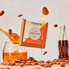 Verve in-house roasted small-batch setup delivering fresh coffee flavor.