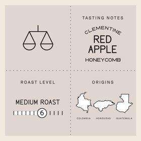 Verve Streetlevel front label highlights tasting notes and origin at a glance.
