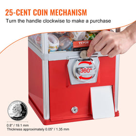 VEVOR gumball machine 24 liter jar illustrating large capacity for capsules