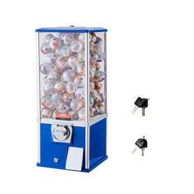 VEVOR Gumball Machine for Kids blue - front view, ideal for home entertainment and kid-friendly play.