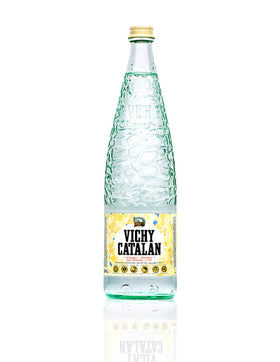 Vichy Catalan sparkling water bottle 1L for refreshing hydration.
