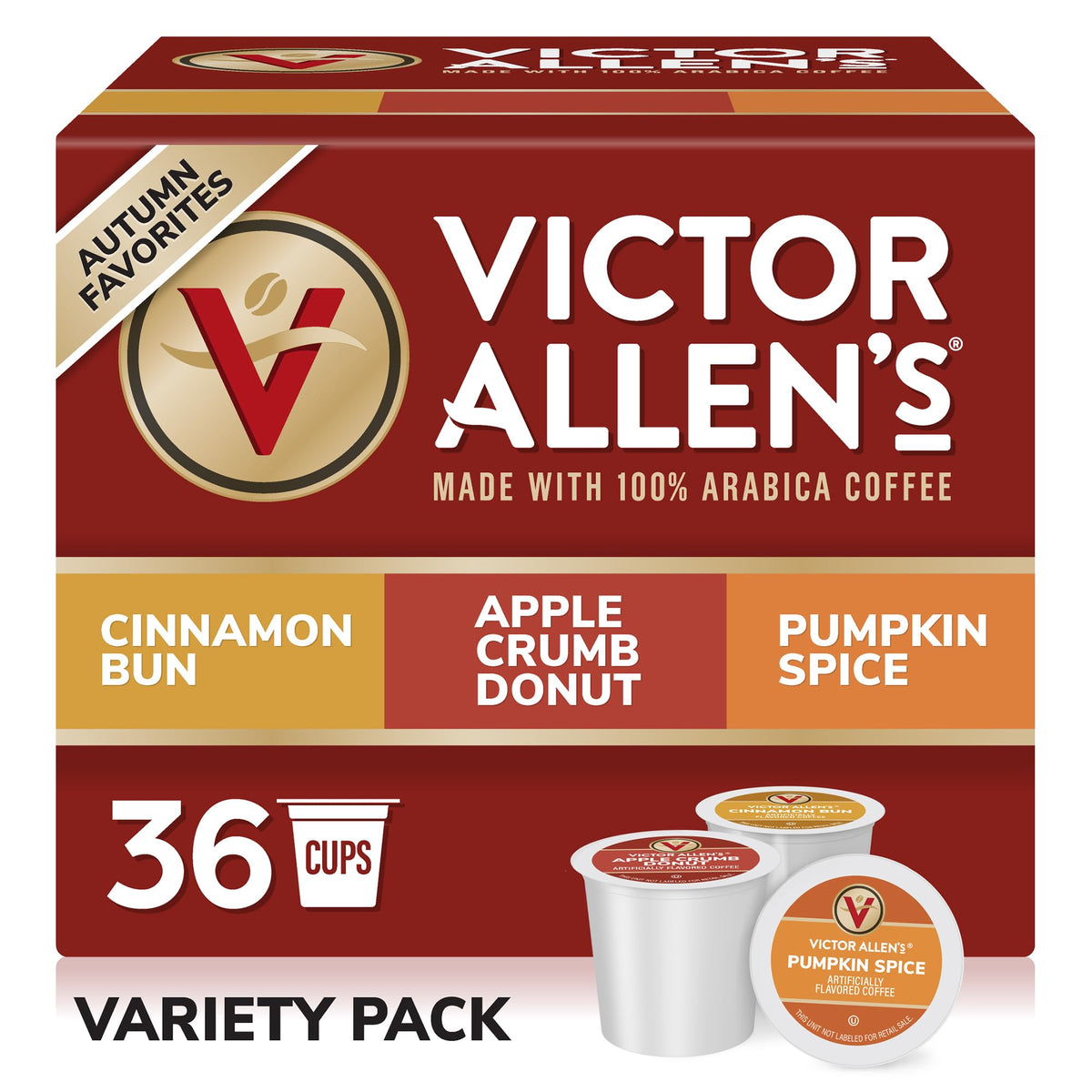 Victor Allen's Autumn Favorites variety box for Keurig brewers