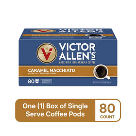 Victor Allen's pods loaded in brewer for quick café at home