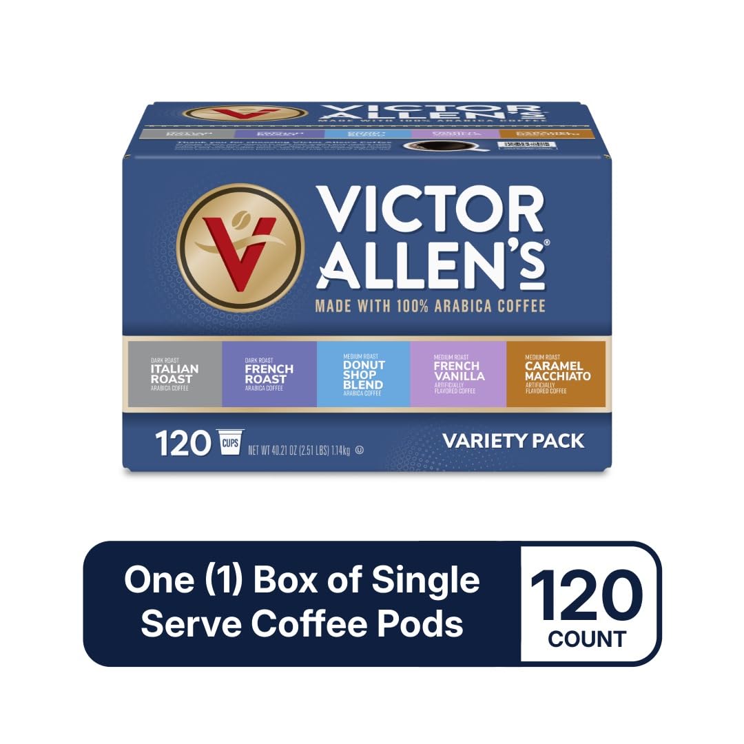 Victor Allen's French Roast pods deliver full-bodied smoky notes