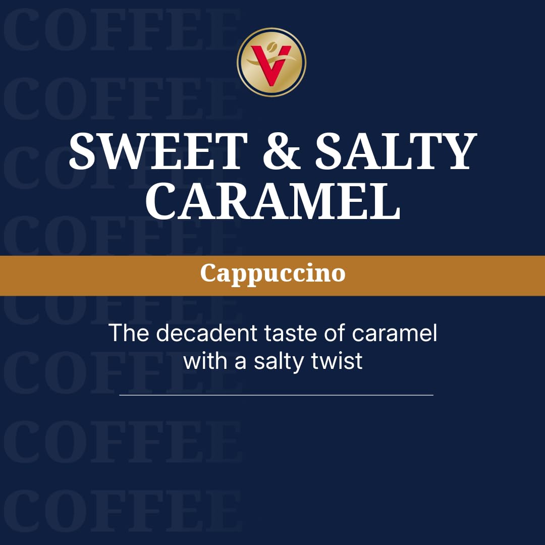 Victor Allen's single‑serve cup in brewer for quick Keurig‑style cappuccino.