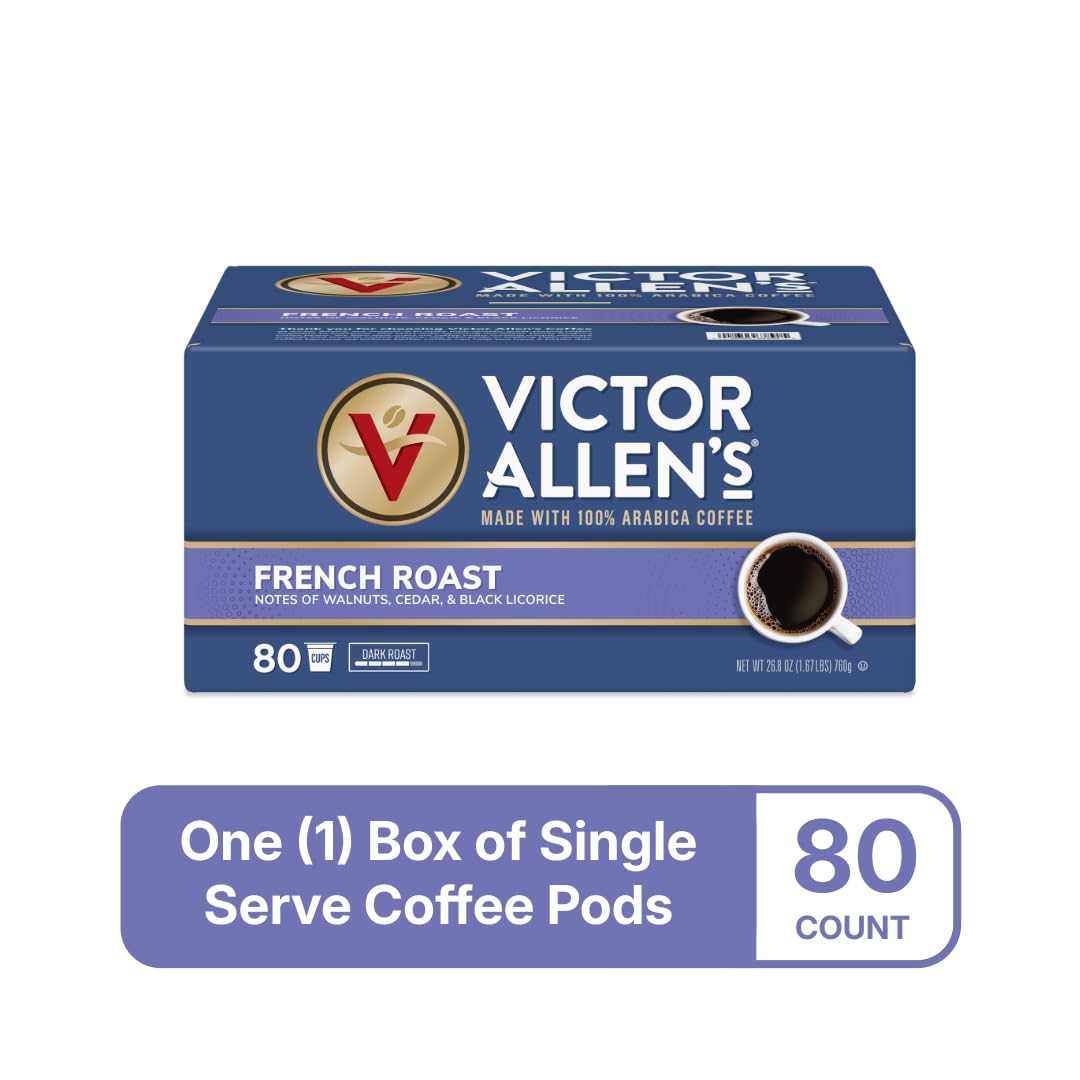 Brewing Victor Allen's French Roast in a Keurig for a bold cup.