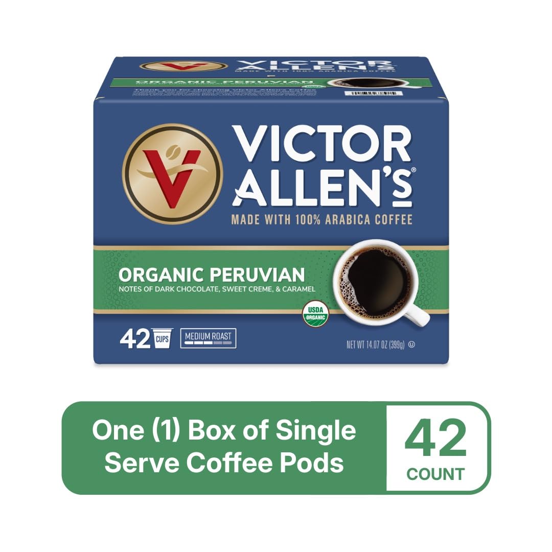 42-count Victor Allen's box keeps the pantry organized for quick coffee