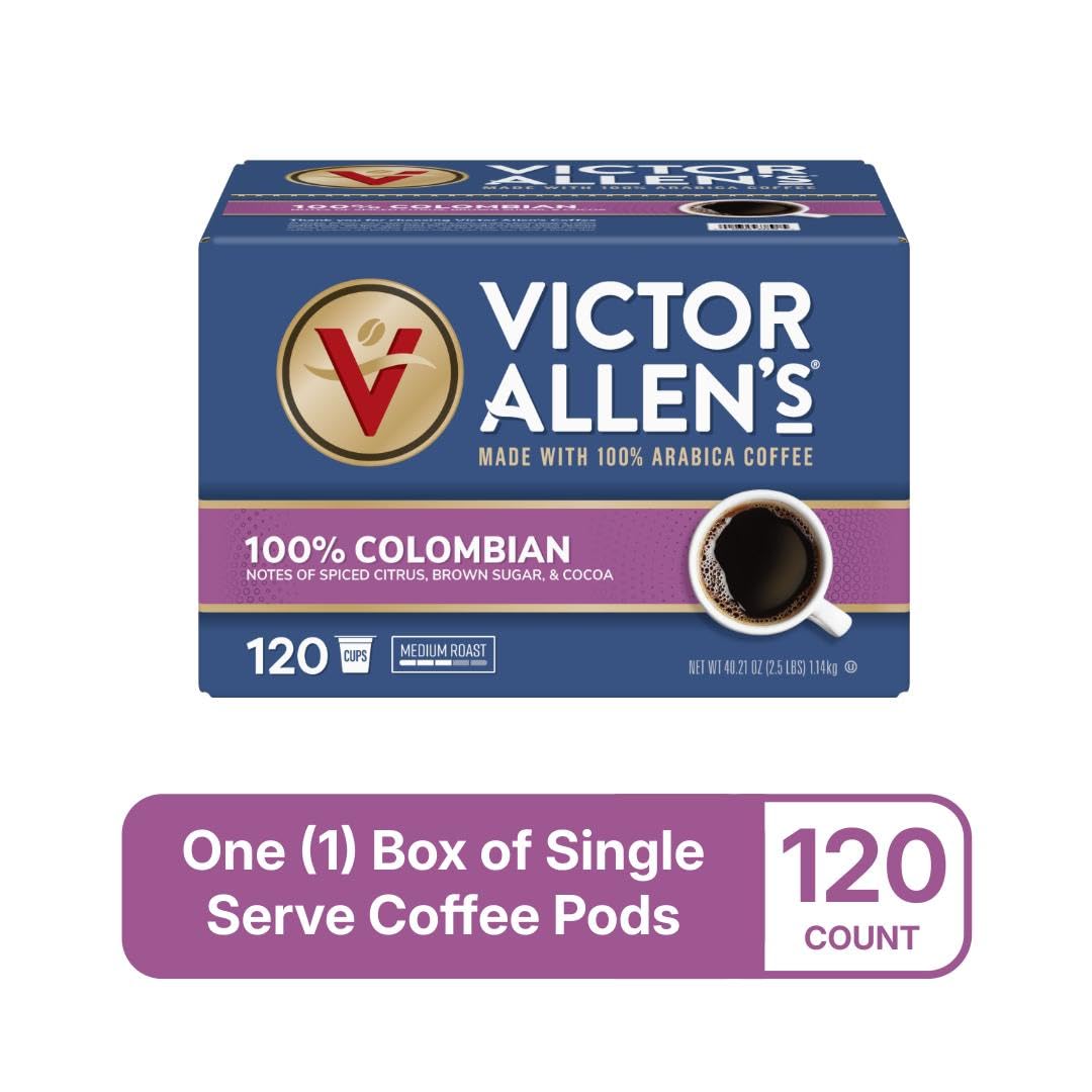Victor Allen's Coffee uses 100% Arabica beans sourced globally for high-quality flavor