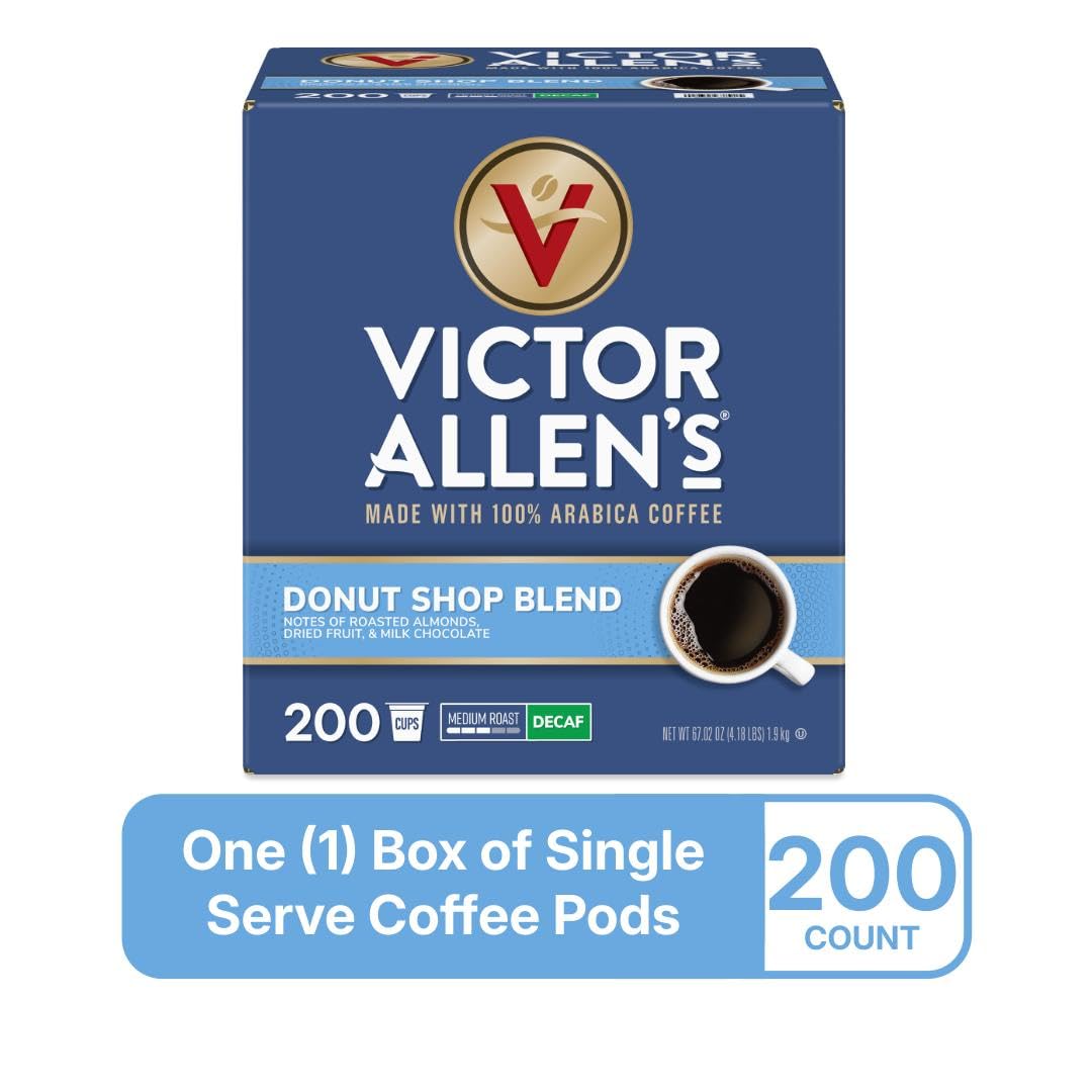 Label highlights gluten-free and Kosher status on the Donut Shop Blend.