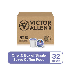 Victor Allen's French Roast brew in a cup delivers rich flavor.
