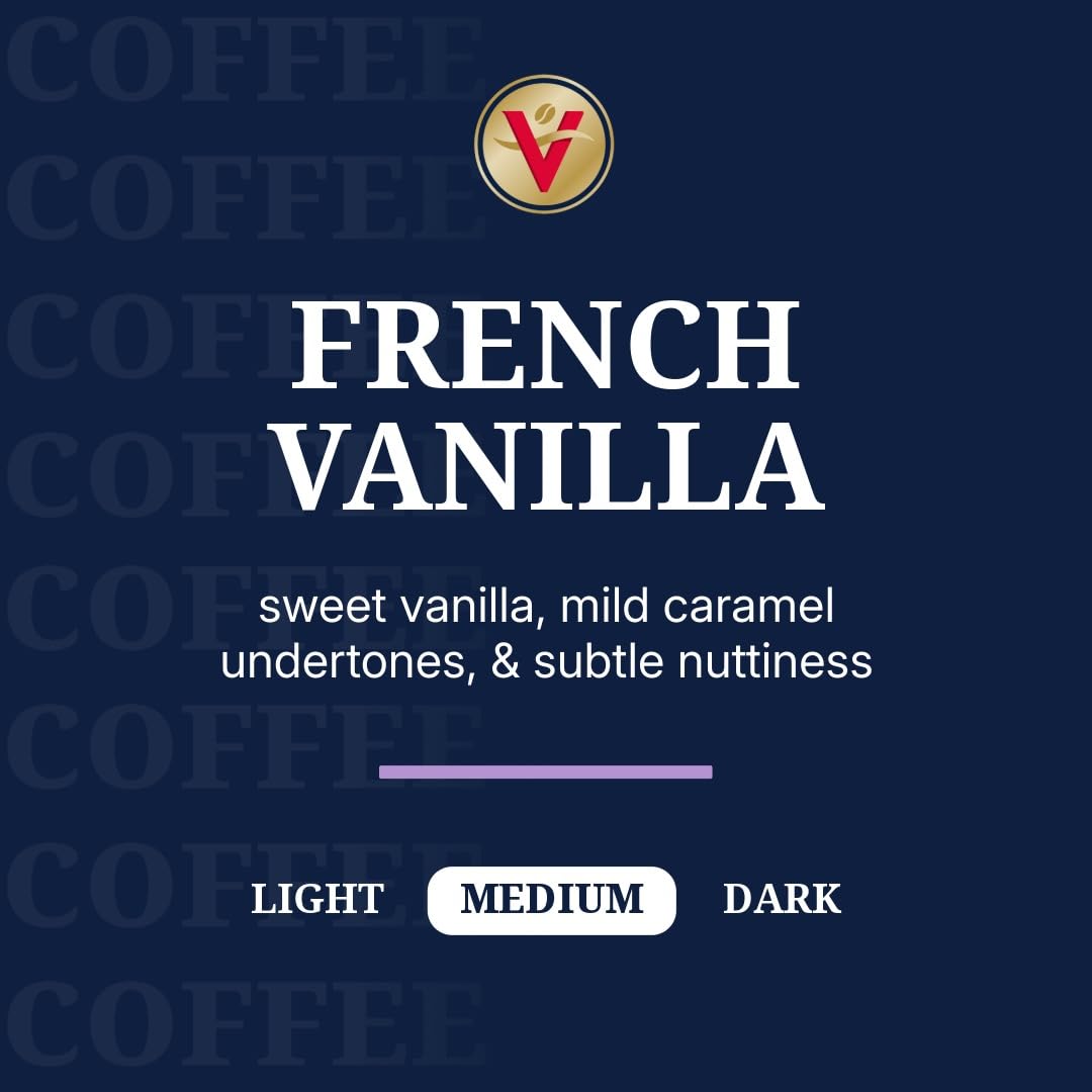 Close-up of Victor Allen's French Vanilla pods, highlighting rich vanilla aroma.