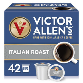 Victor Allen's Italian Roast pod ready for a quick Keurig brew