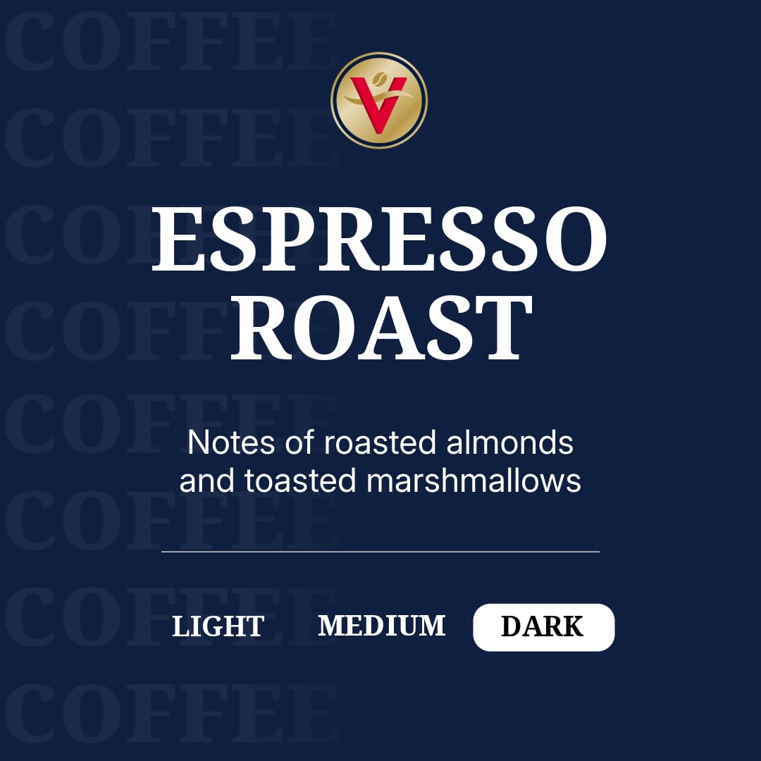 Victor Allen's Espresso Roast pods in a Keurig brewer demonstrating quick, convenient single-serve brewing