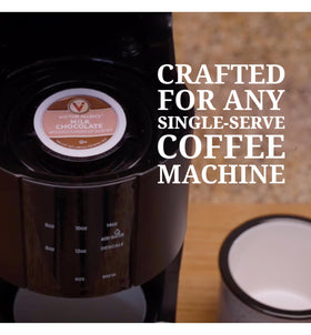 Victor Allen's Milk Chocolate cocoa brewed in an 8 oz cup for optimum flavor.