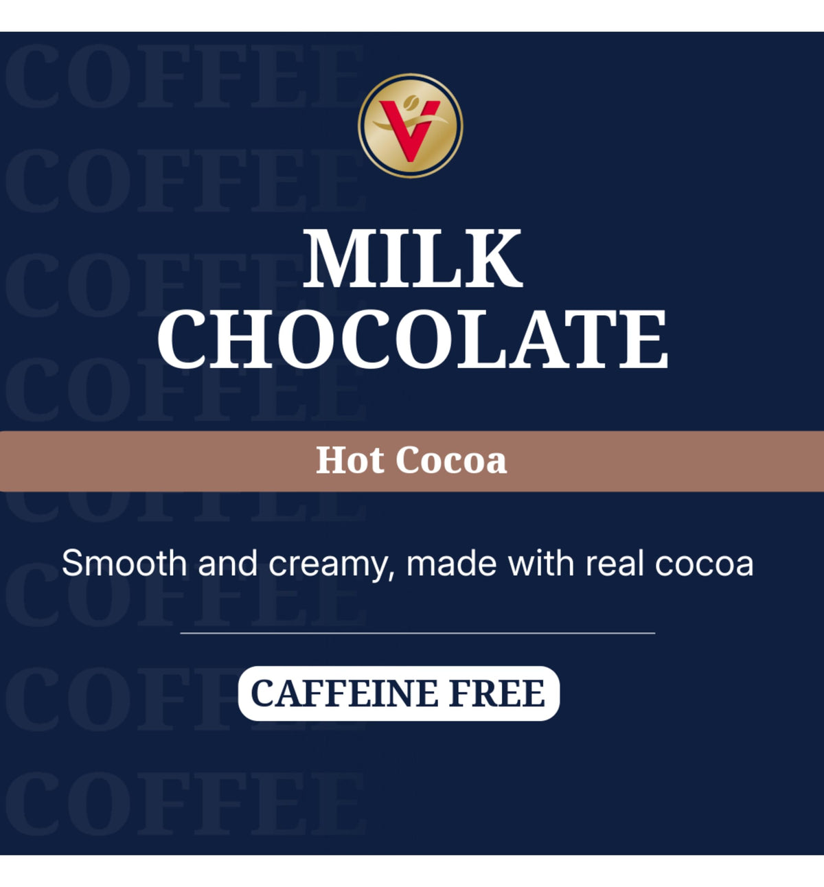 Victor Allen's Milk Chocolate Cocoa pod brewing in cup reveals rich aroma and creamy texture.