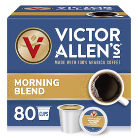 Victor Allen's Coffee Morning Blend packaging showing a light roast ready to energize mornings