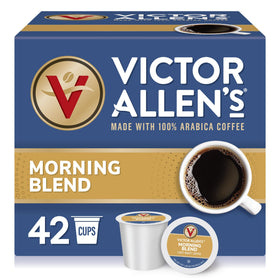 Victor Allen's Morning Blend pods ready for quick Keurig brews with smooth, balanced flavor.