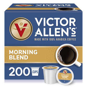 Victor Allen's Morning Blend pods box for Keurig, 200-count, convenient daily brew.