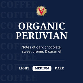 Closeup of Victor Allen's Organic Peruvian pods highlighting premium Arabica beans