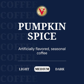 Close-up of Victor Allen's Pumpkin Spice pods showing rich roast-friendly packaging.