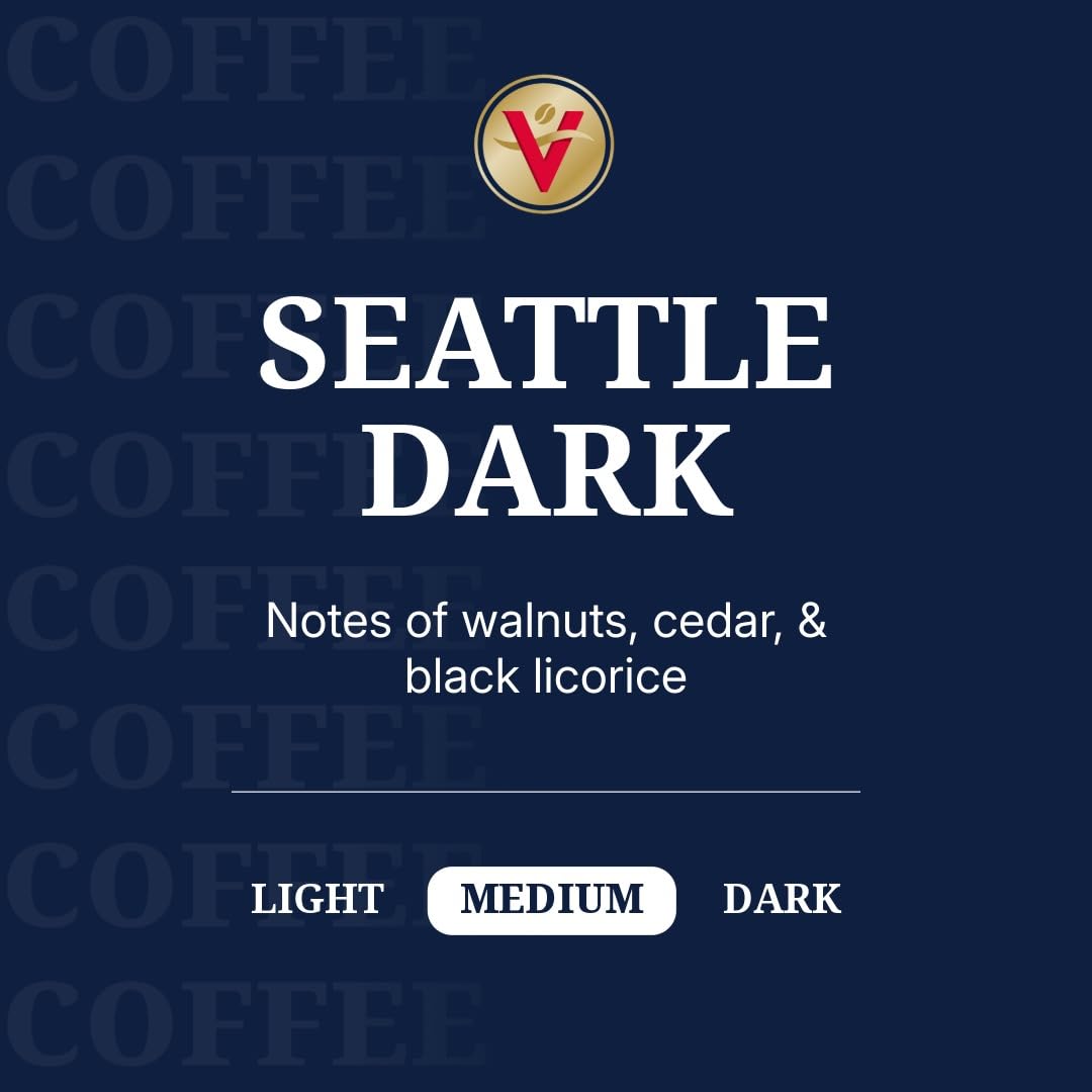 Close-up of Seattle Dark pod, rich smoky aroma.