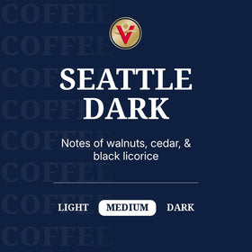 Close-up of Seattle Dark pod, rich smoky aroma.