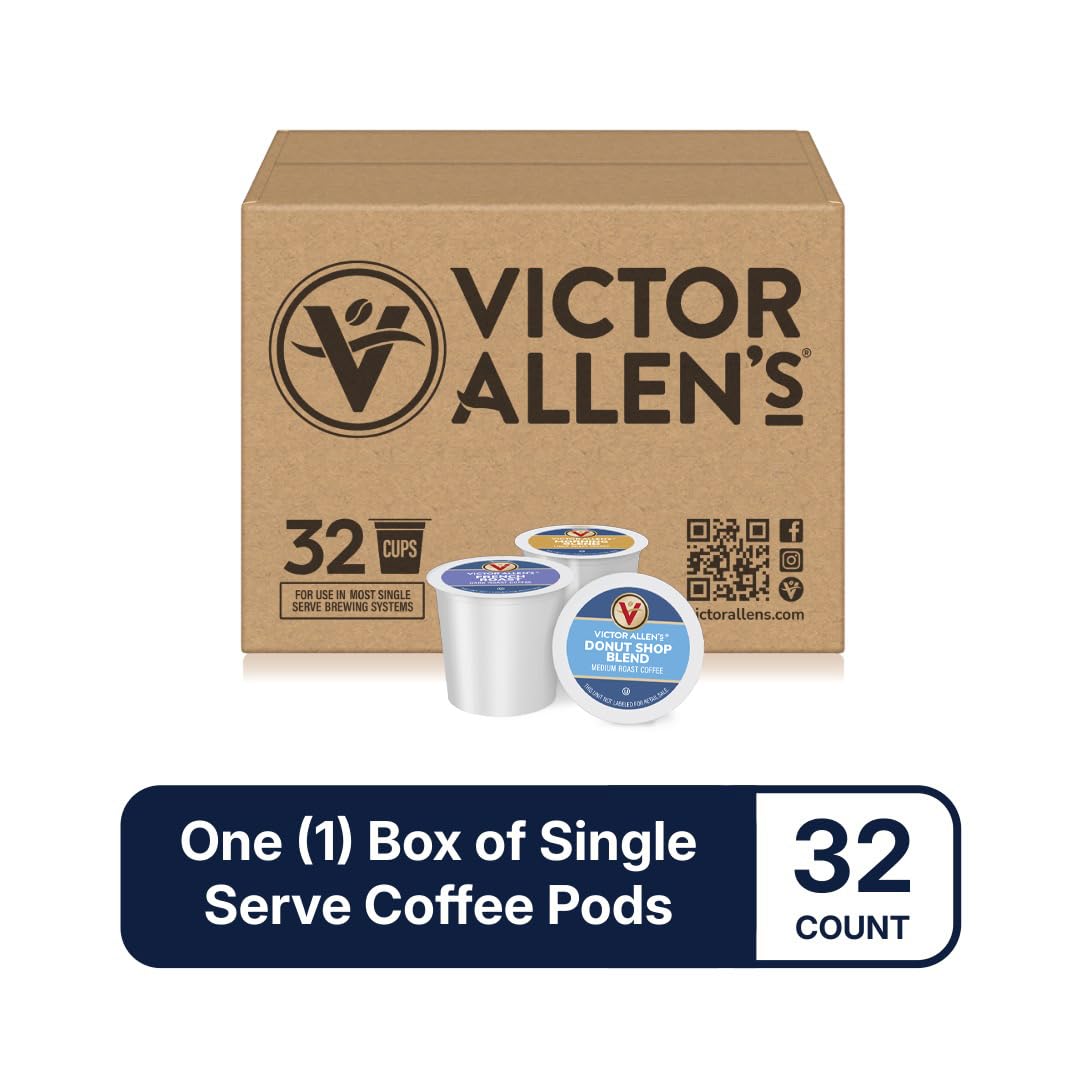 Victor Allen's French Roast pods with rich, smoky aroma