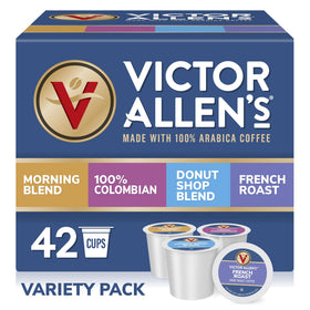 Victor Allen's Morning Blend pods for quick morning ritual with a smooth finish