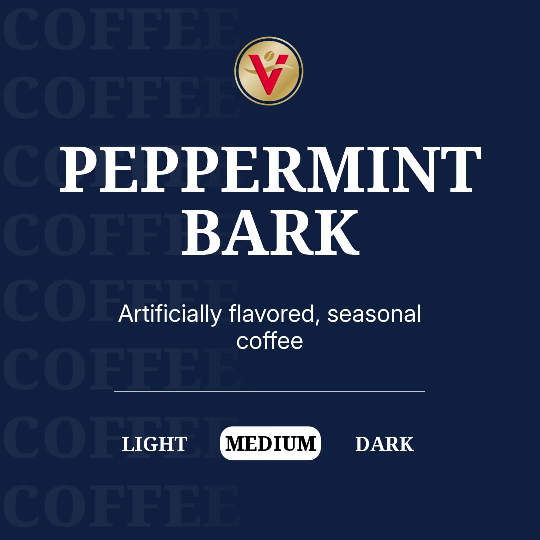 80-count Victor Allen's Peppermint Bark pods ready for Keurig use.