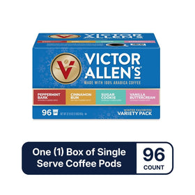 Cinnamon Bun pod from Victor Allen's Winter Wonderland with warm cinnamon and vanilla notes.