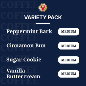 Peppermint Bark pod from Victor Allen's Winter Wonderland offering festive peppermint flavor.