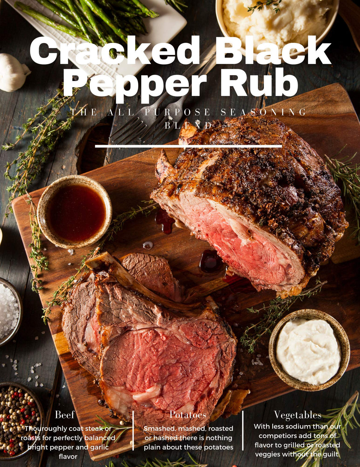 Victoria Taylor's Cracked Black Pepper Rub pour demonstrates even seasoning for quick meals